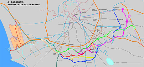 passante sud: alternative di tracciato