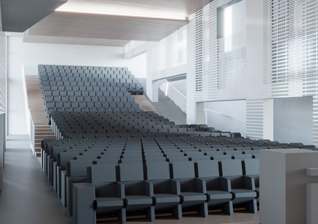 vista dell'Aula Magna dal palco