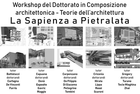 i cinque gruppi partecipanti al workshop